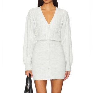 Lovers + Friends White Button-Down Mini Skirt